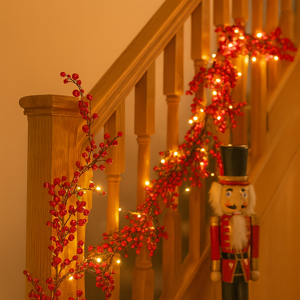 Red Berry Branch Stem Luxury Casa