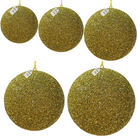 Gold Glitter Christmas Baubles Luxury Casa