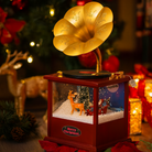 Christmas Musical Gramophone with Snowfall Luxury Casa