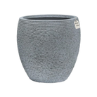 Textured Stone Ribbed Planter – Modern Decorative Pot - Medium Luxury Casa