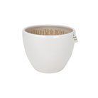 Glossy Round Planter – Modern Decorative Pot - Medium Luxury Casa