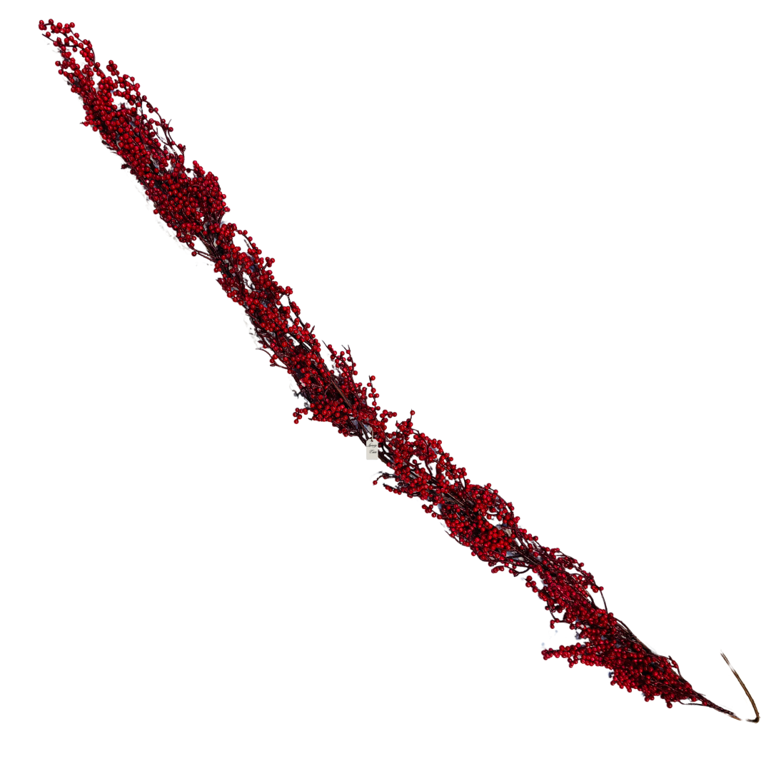 Red Berry Christmas Garland Luxury Casa