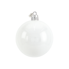 White Christmas Bauble Ornament β 20 cm (Glossy Shatterproof Decoration) Luxury Casa