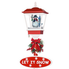 Christmas Lamp Post with Snowman Scene Luxury Casa