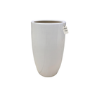 Glossy Tall Cylinder Planter – Modern Decorative Pot - Small Luxury Casa