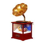 Christmas Musical Gramophone with Snowfall Luxury Casa