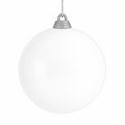 White Christmas Bauble Ornament – 50 cm (Glossy Shatterproof XXL Decoration) Luxury Casa