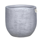 Stone Finish Round Planter – Modern Decorative Pot - Large Luxury Casa