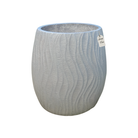 Wave Pattern Textured Planter – Modern Decorative Pot - Medium Luxury Casa