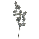 Christmas Silver Glitter Berry Stem Decoration Luxury Casa