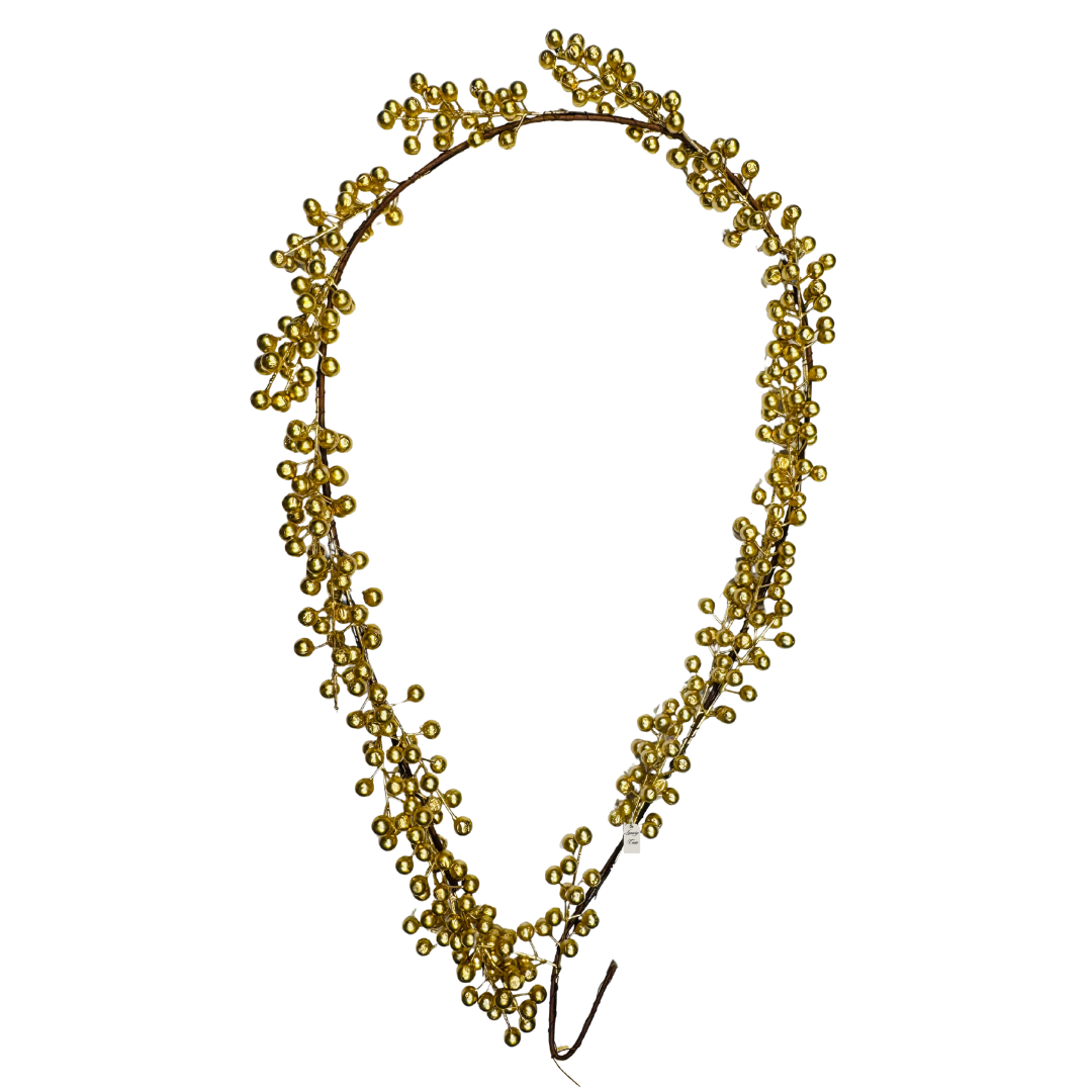 Golden Berry Christmas Garland Luxury Casa