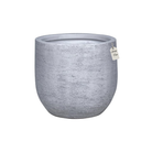 Stone Finish Round Planter – Modern Decorative Pot - Small Luxury Casa