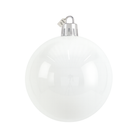 White Christmas Bauble Ornament – 25 cm (Glossy Shatterproof Decoration) Luxury Casa