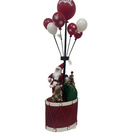 Santa Claus with Balloons on Drum Christmas Décor Luxury Casa