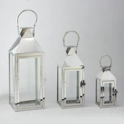 silver set lantren 3 pcs Luxury Casa