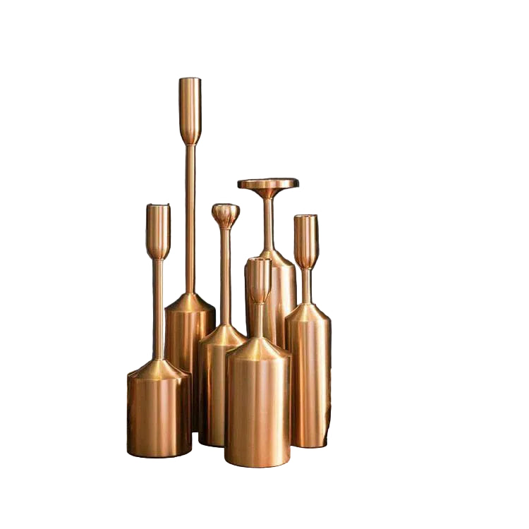 Golden candle set 6 pcs Luxury Casa