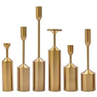 Golden candle set 6 pcs Luxury Casa