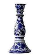 Set of 3 anttique blue & white candle holder Luxury Casa