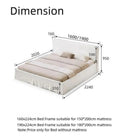 Bed Frame Modern King Queen Size for bedroom Without Mattress Luxury Casa