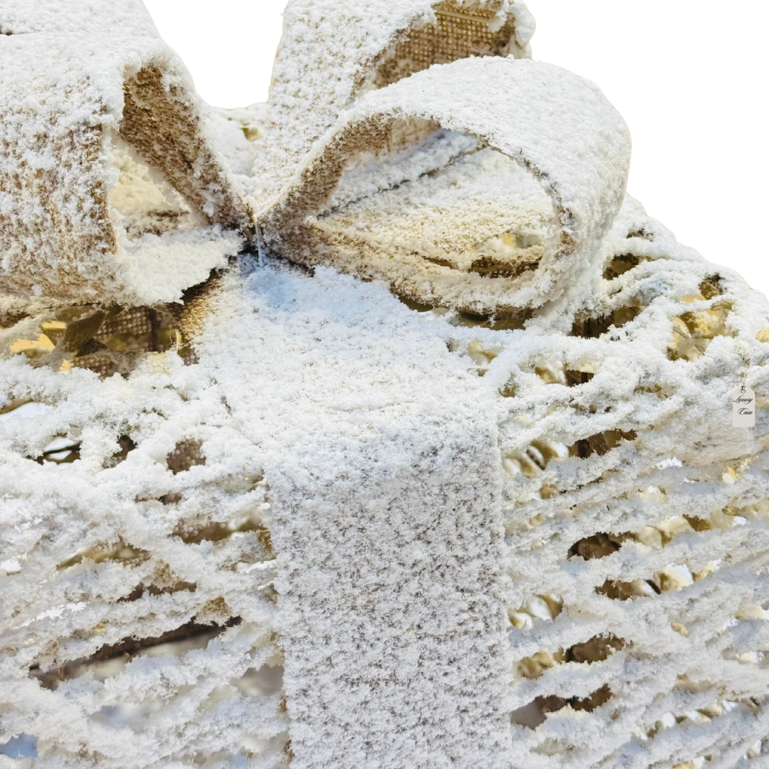 Snow Covered LED Gift Box Set Luxury Casa