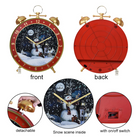 Christmas Snowing Musical Clock Decoration Luxury Casa