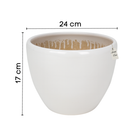 Glossy Round Planter – Modern Decorative Pot -Large Luxury Casa