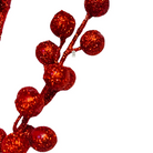 Christmas Long Red Glitter Berry Stem Decoration Luxury Casa