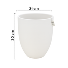 Smooth Round Planter – Modern Decorative Pot - Large Luxury Casa