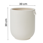 Minimalist Smooth Round Planter – Modern Decorative Pot - Large Luxury Casa