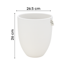 Smooth Round Planter – Modern Decorative Pot - Medium Luxury Casa