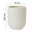 Minimalist Smooth Round Planter β Modern Decorative Pot - Small Luxury Casa