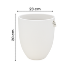Smooth Round Planter – Modern Decorative Pot - Small Luxury Casa