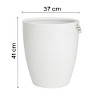 Glossy Tapered Round Planter – Modern Decorative Pot - Large Luxury Casa