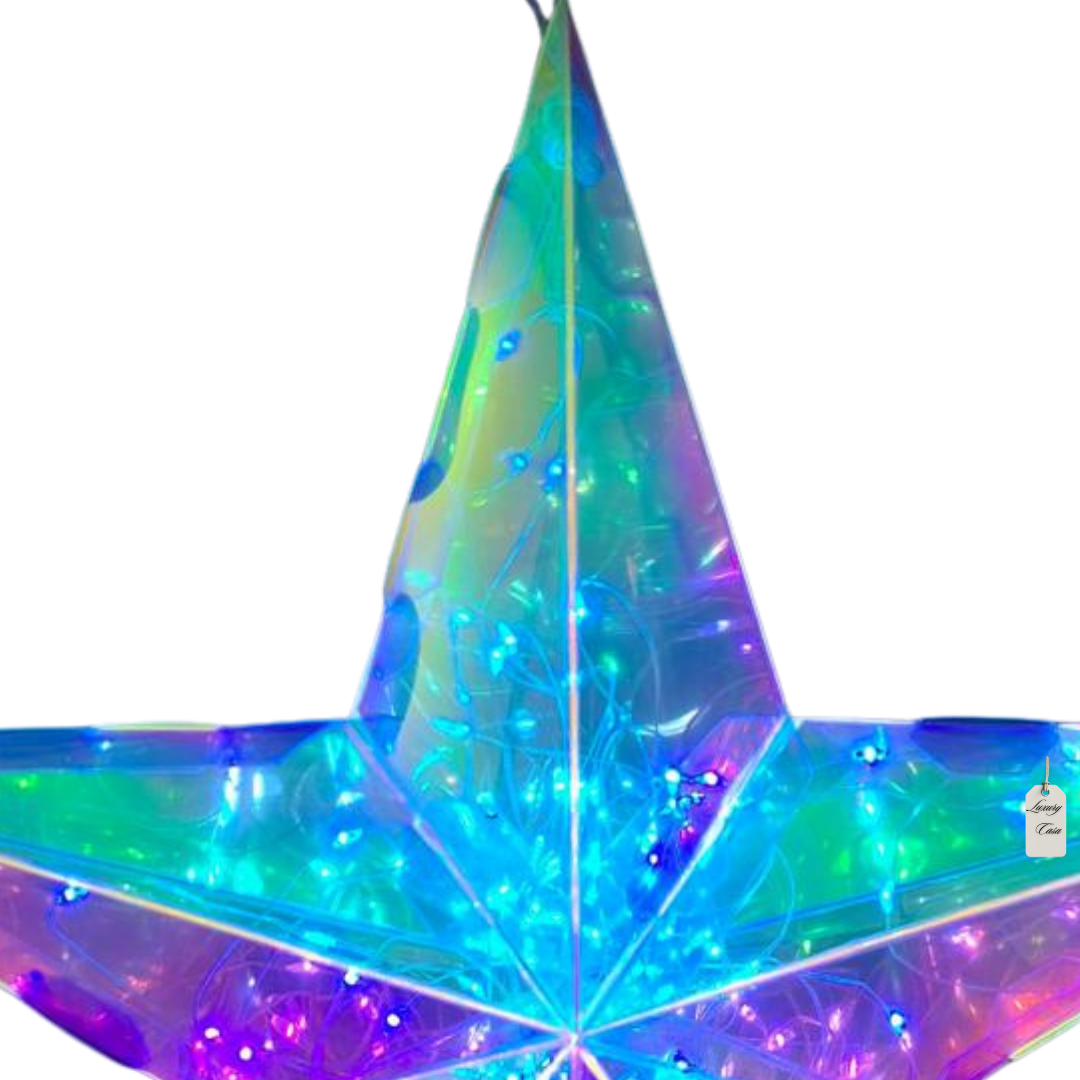 Geometric Multicolor Star Light Decoration Luxury Casa