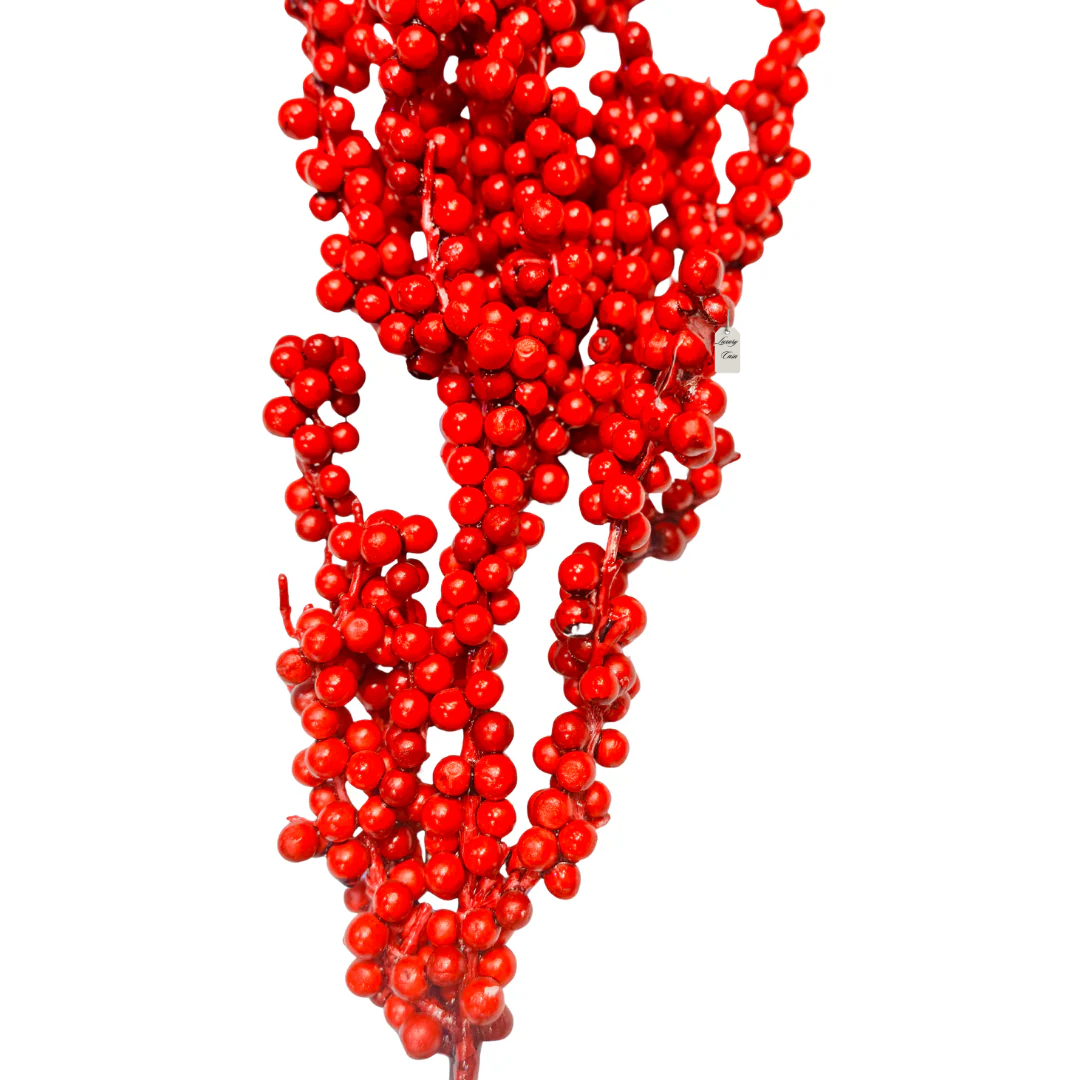Christmas Red Berry Stem Decoration Luxury Casa