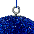 Blue Glitter Christmas Baubles Luxury Casa
