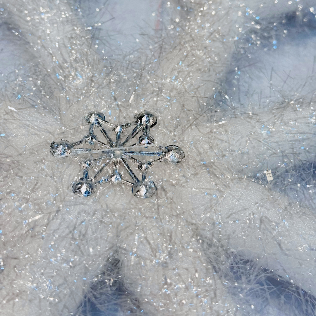 Frosted Snowflake Decoration Luxury Casa