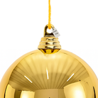 Gold Christmas Bauble Ornament – 30 cm (Glossy Shatterproof Giant Decoration) Luxury Casa