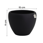 Matte Finish Round Planter – Modern Decorative Pot - Small Luxury Casa