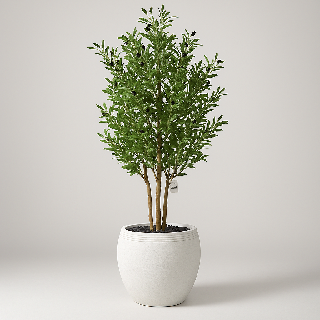 Artificial Olive Tree With Natural Wooden Trunk 180 cm Luxury Casa