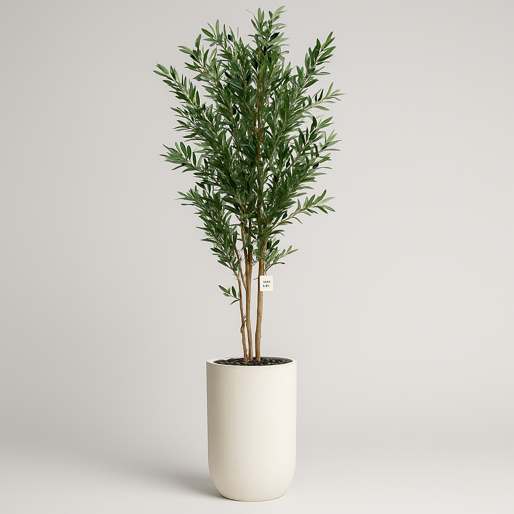 Artificial Olive Tree With Natural Wooden Trunk 210 cm Luxury Casa