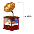 Christmas Musical Gramophone with Snowfall Luxury Casa