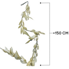 Christmas Silver Leaf Garland Decoration Luxury Casa