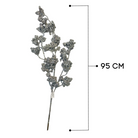 Christmas Silver Glitter Berry Stem Decoration Luxury Casa