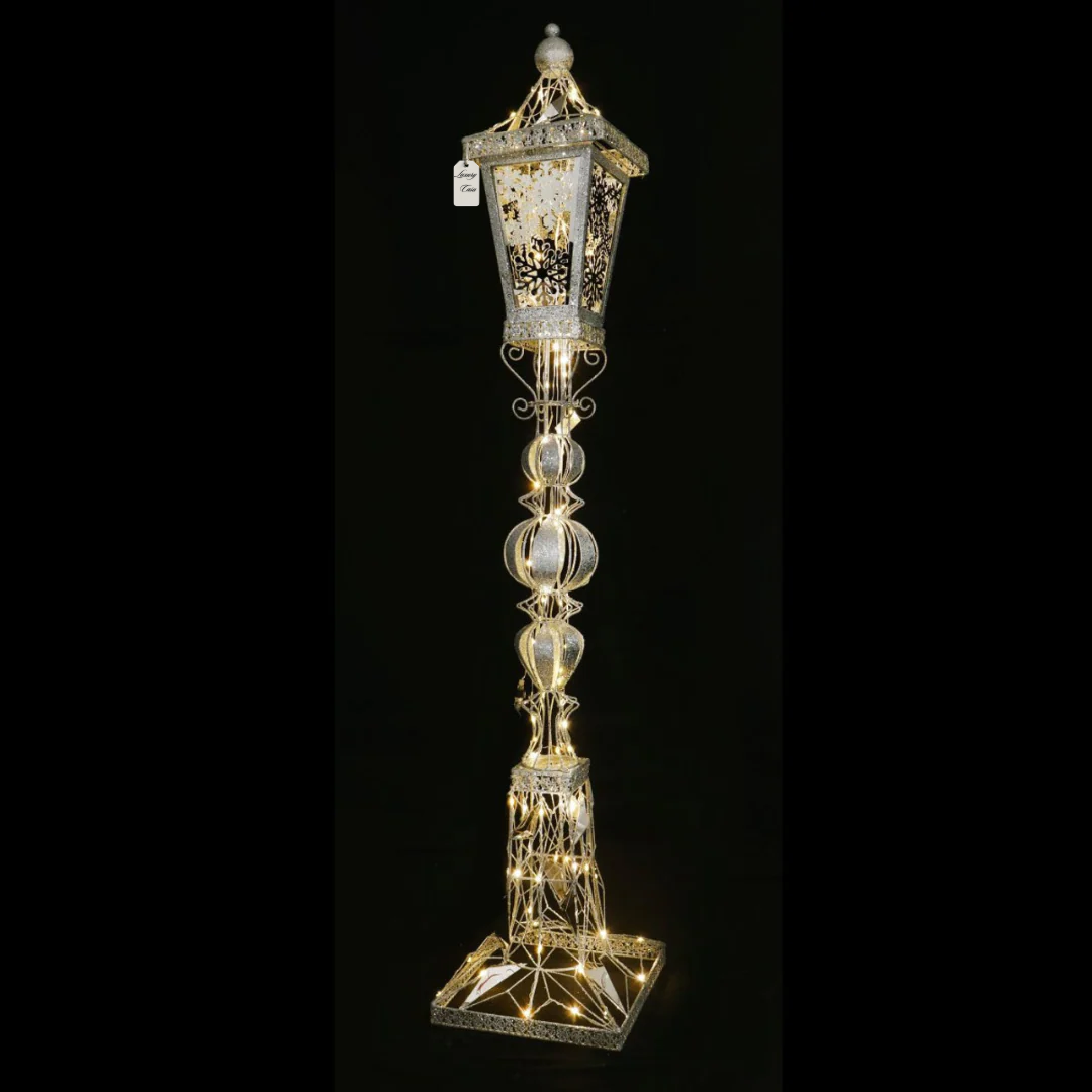 Gold Decorative Lamp Post Holiday Decoration Luxury Casa
