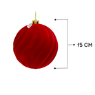 Red Velvet Christmas Baubles Luxury Casa