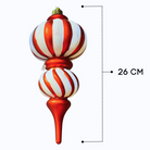Christmas Striped Drop Candy Ornament Luxury Casa