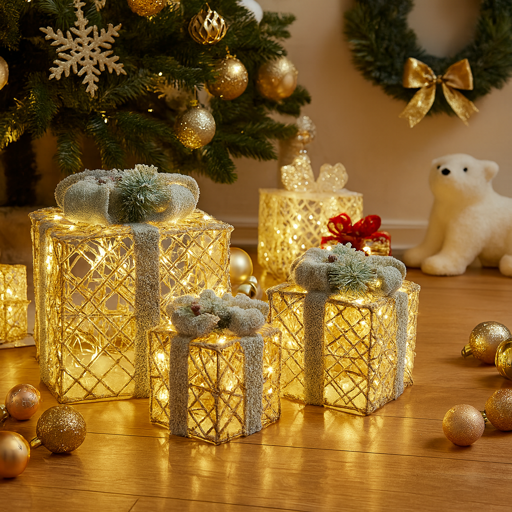 Icy Frost LED Gift Box Set Luxury Casa