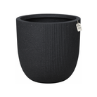 Vertical Ribbed Stone Planter β Modern Decorative Pot - Medium Luxury Casa