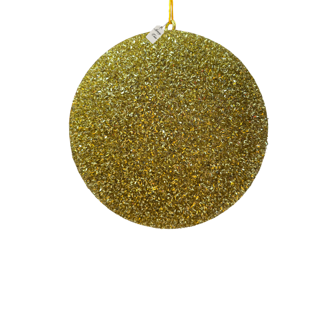 Gold Glitter Christmas Baubles Luxury Casa